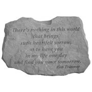There's Noting In This... All Weatherproof Cast Stone Memorial