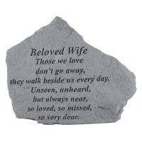 Those We Love Dont Go Away... All Weatherproof Cast Stone Memorial