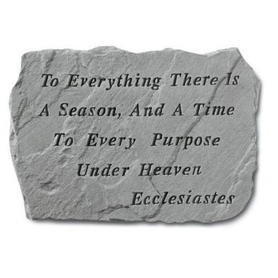 To Everything Is A Season... All Weatherproof Cast Stone - 707509691202 - 69120