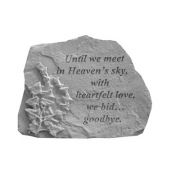 Until We Meet... w/Ivy All Weatherproof Cast Stone Memorial