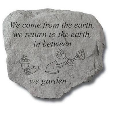 We Come From The Earth... Decorative Stone All Weatherproof Cast Stone - 707509929206 - 92920
