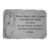 Weary Hours, Days Of Pain(With Standing An Cast Stone Memorial