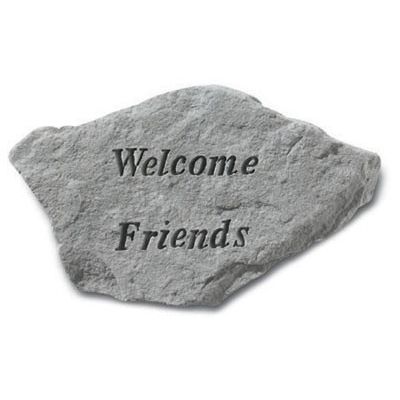 Welcome Friends... All Weatherproof Cast Stone - 707509683207 - 68320