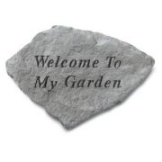 Welcome To My Garden All Weatherproof Cast Stone