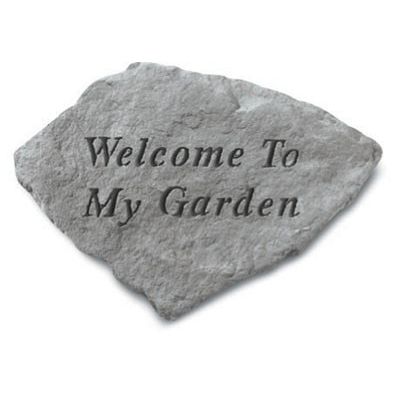 Welcome To My Garden All Weatherproof Cast Stone - 707509603205 - 60320
