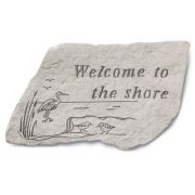 Welcome To The Shore All Weatherproof Cast Stone