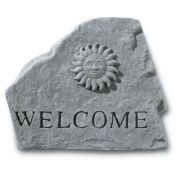 Welcome (With Sun) All Weatherproof Cast Stone