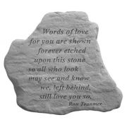 Words Of Love... All Weatherproof Cast Stone Memorial