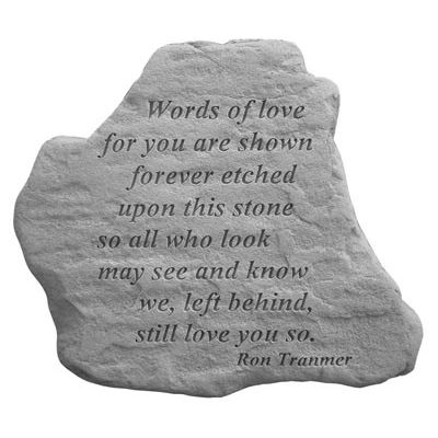 Words Of Love... All Weatherproof Cast Stone Memorial - 707509699529 - 69952