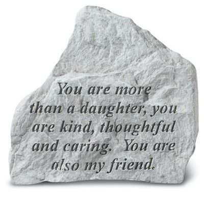 You Are More Than A Daughter All Weatherproof Cast Stone - 707509724207 - 72420