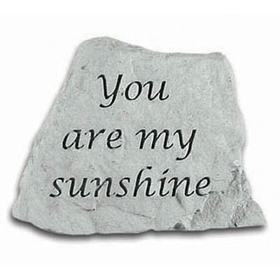 You Are My Sunshine Decorative Stone All Weatherproof Cast Stone - 707509473204 - 47320