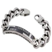 Men's Iron Cross Christian Jewelry Bracelet