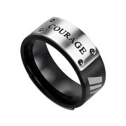 Men's Black MLX Christian Jewelry Ring