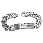 Men's Silver Neo Christian Jewelry Bracelet