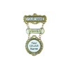 Gold Round Usher Shield / Custom Church Worker Badge - Strong Magnet