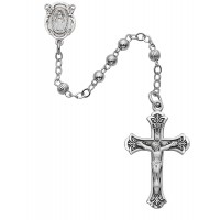 4mm All Sterling Silver Rosary/Deluxe Gift Box 4mm All Sterling Silver Rosary/Deluxe Gift Box