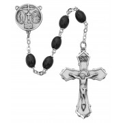 6x8mm Black Wood Rosary