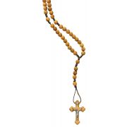 6mm Olive Wood Beads Corded Rosary