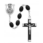 6x8mm Black Wood Rosary