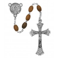 Ss 5x7mm Olive Wood Rosary