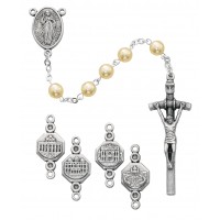 7mm Pearl Basilica Rosary -