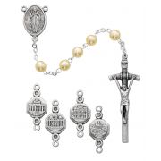 7mm Pearl Basilica Rosary -