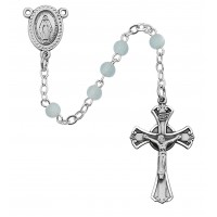 3mm Blue Glass Rosary