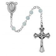 Ss 3mm Blue Pearl Rosary