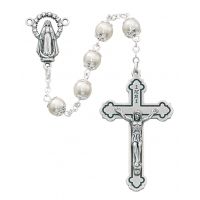 7mm Pearl Capped Beads Rosary