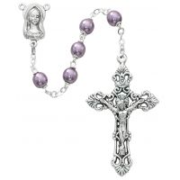 7mm Amethyst Pearl Beads Rosary