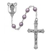 7mm Pearl Violet Rosary