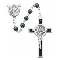 6mm Hematite St. Benedict Rsy