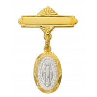G/ss Two Tone Mirac Baby Pin