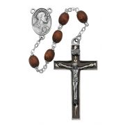 6x8mm Brown Wood Rosary