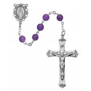 6mm Genuine Amethyst Rosary