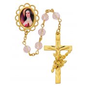 7mm Gold Rose St Therese Rsry