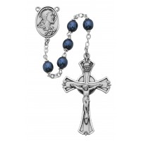 Ss 7mm Dark Blue Rosary