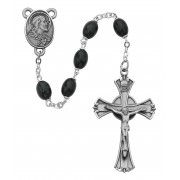 6x8mm Black Wood Rosary