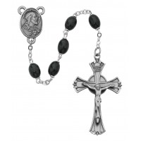 6x8mm Black Wood Rosary