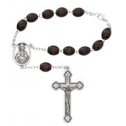 6x8mm Brown Auto Rosary
