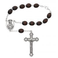 6x8mm Brown Auto Rosary