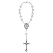 Crystal/april Auto Rosary/card
