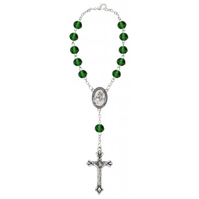 Emerald/May Auto Rosary/Card 735365528158 - 696C