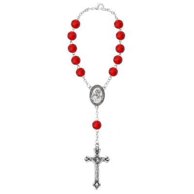 Ruby/July Auto Rosary/Card 735365528172 - 698C
