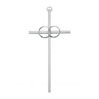 8 inch Cana Wedding Cross Silver