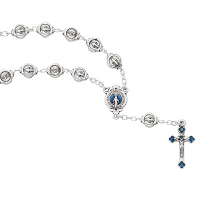 All Metal Miraculous Auto Rosary 735365537006 - 716C
