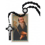 8x10mm Black Wood St Benedict Rosary
