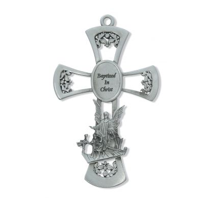 6 inch Pewter Baptism Cross - 735365534463 - 73-14