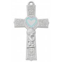 6" Pewter Baby Boy Blue Epoxy