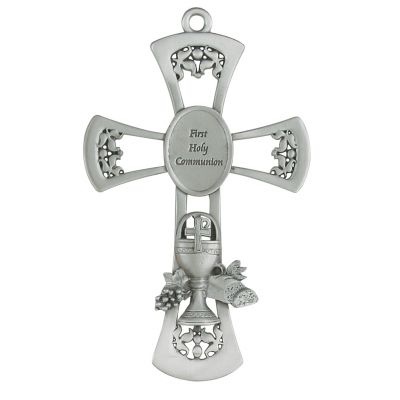 6 inch Pewter Communion Cross & Gift Box - 735365534470 - 75-18